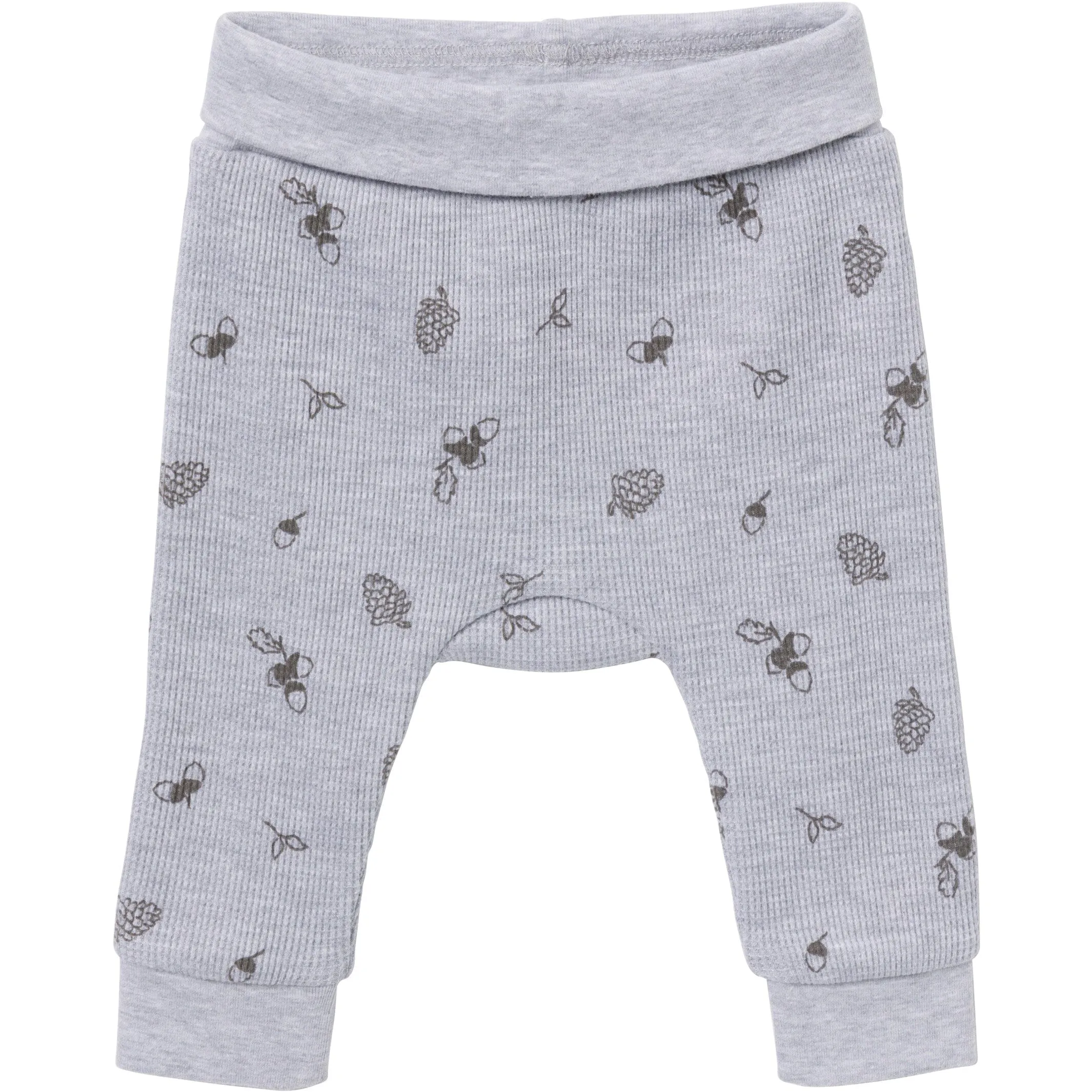 2-Piece Baby Neutral Acorn Grey Heather Bodysuit and Pant Set