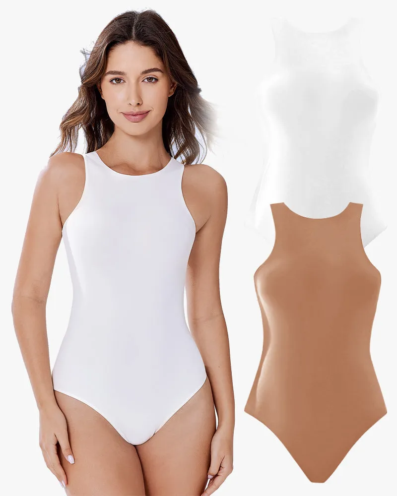 2Pack Double Lined Tank Bodysuit Shapewear