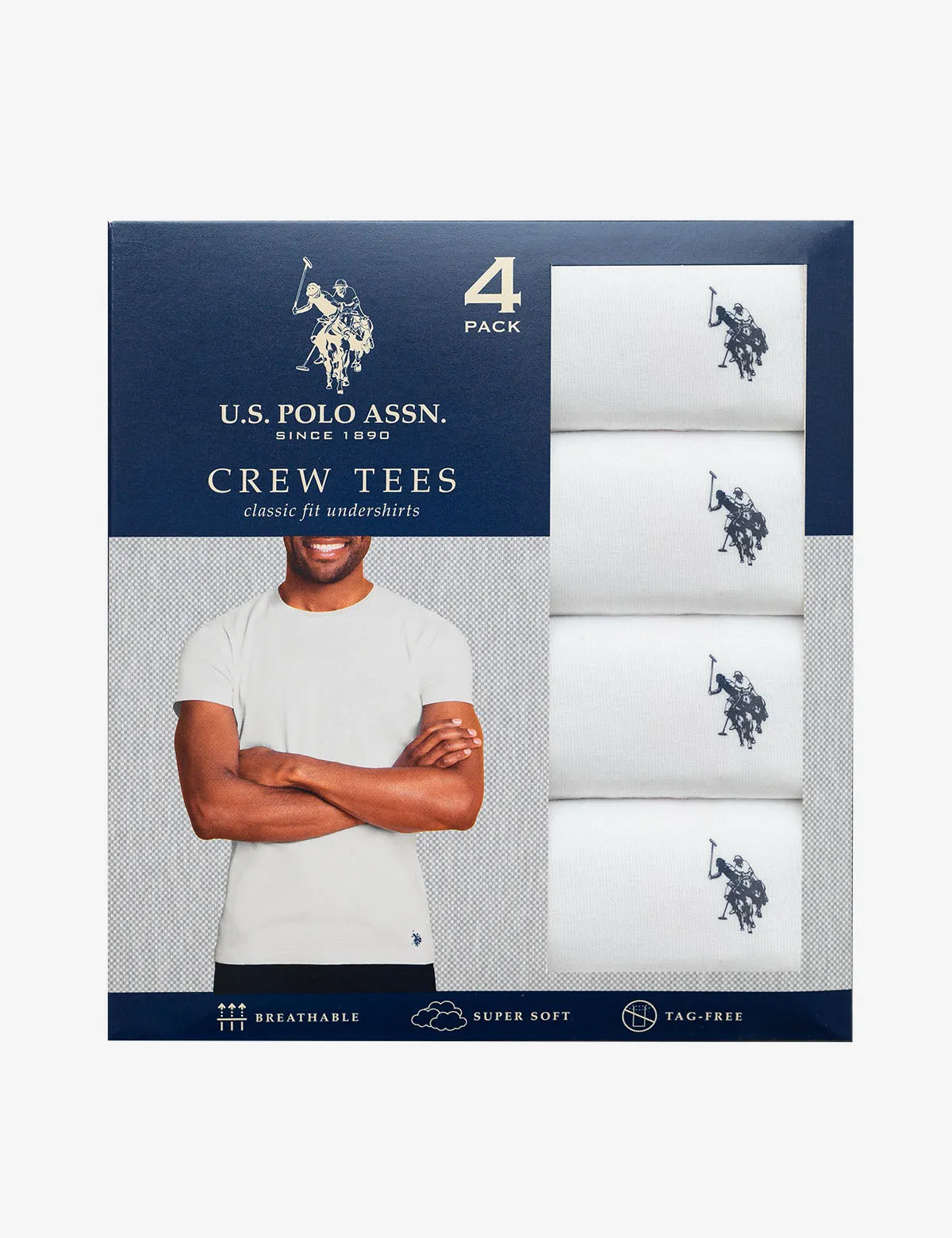 4 PACK CREW NECK T-SHIRTS