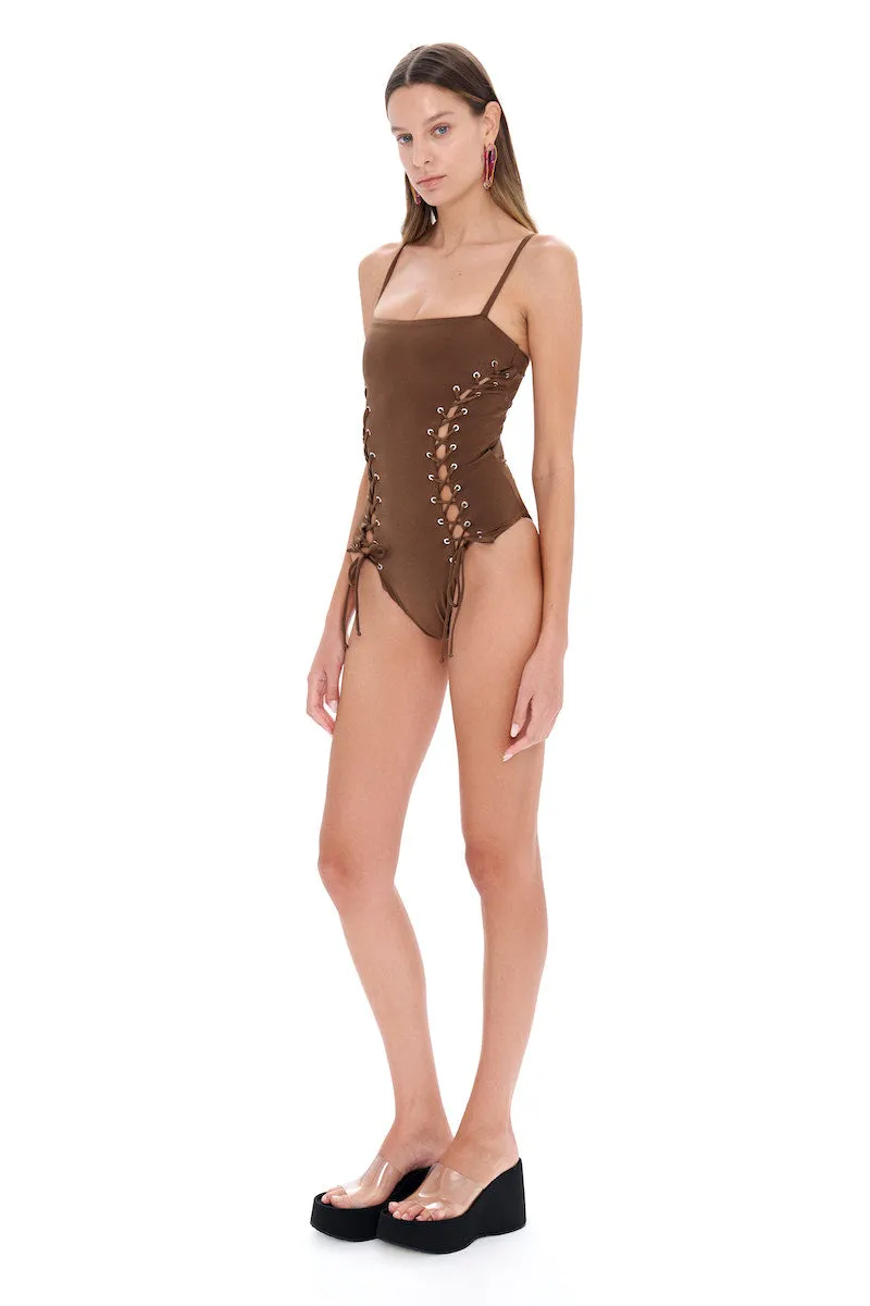 ADA BROWN SWIMSUIT