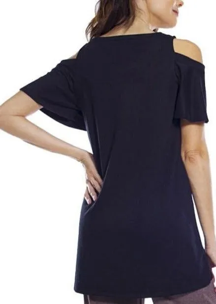 Ahh Dreams Flutter Sleeve Tunic - FINAL SALE