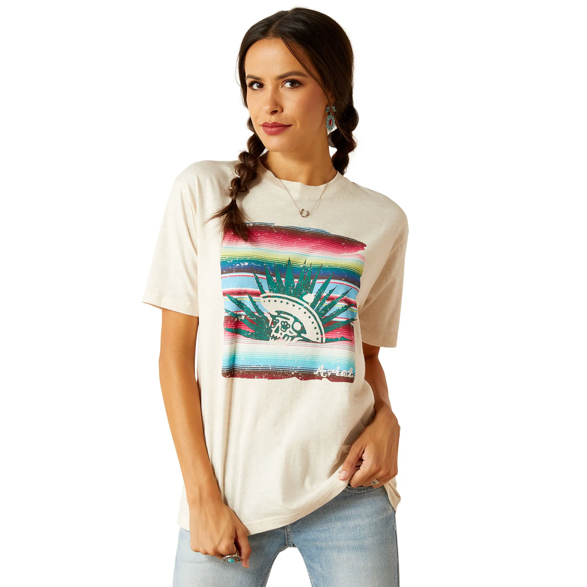 Ariat Women's Oatmeal Heather Lola T-Shirt