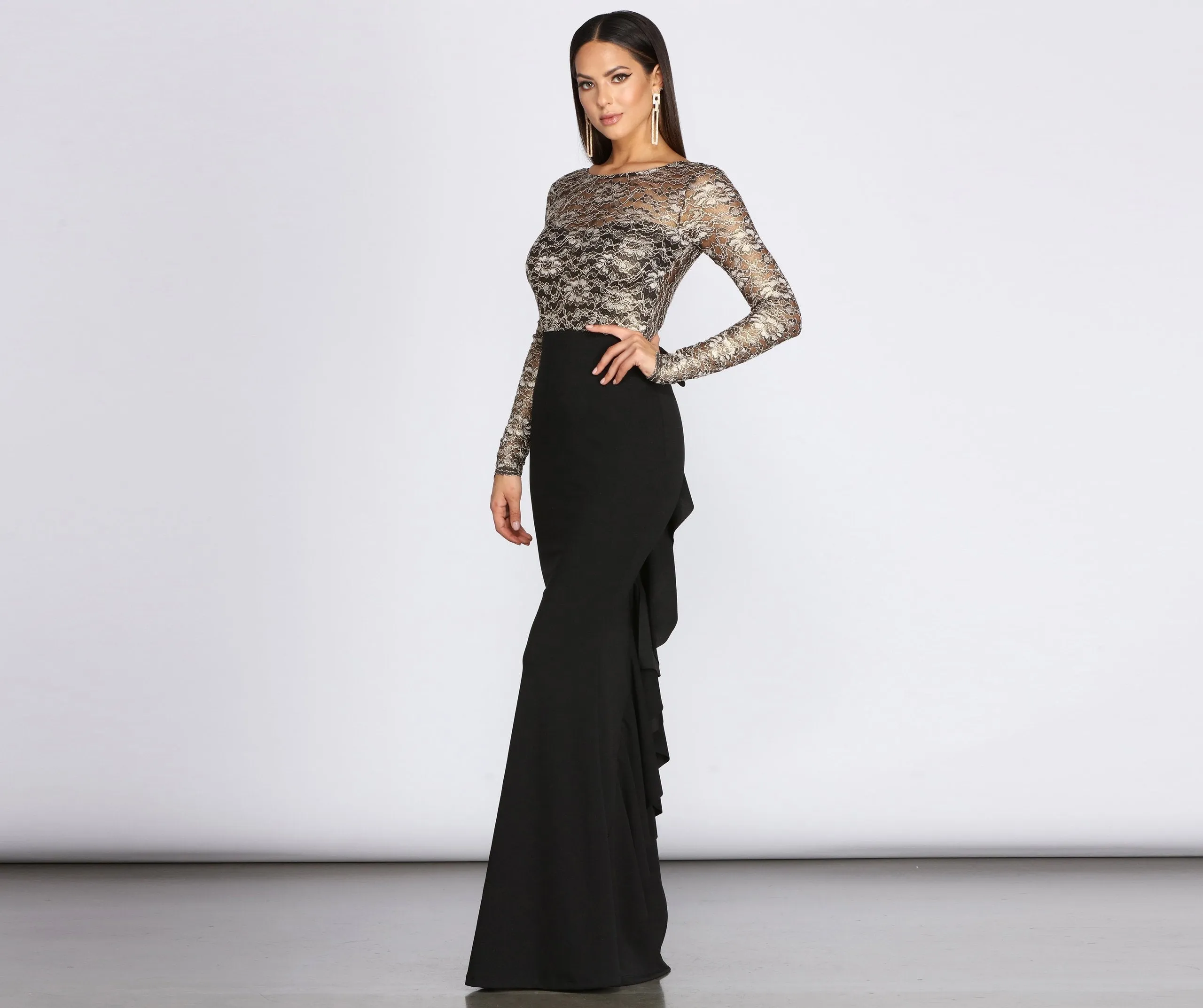 Ariella Take A Charming Bow Formal Dress