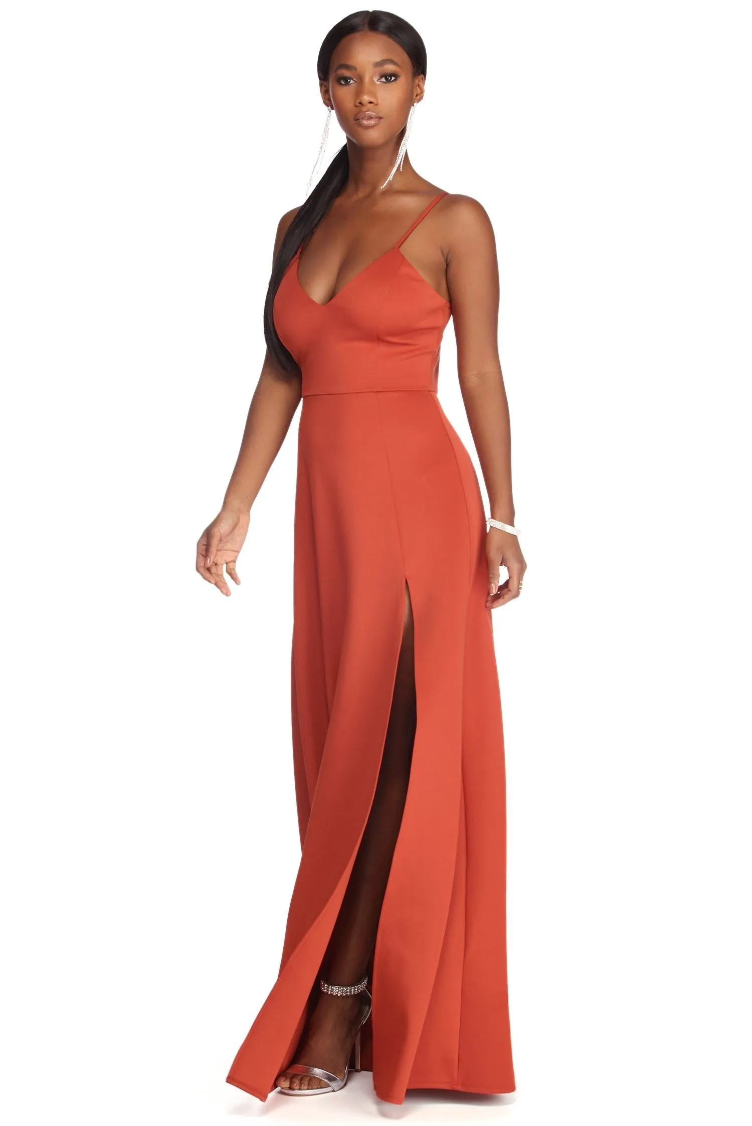 Avianna Formal Stylish High Slit Dress