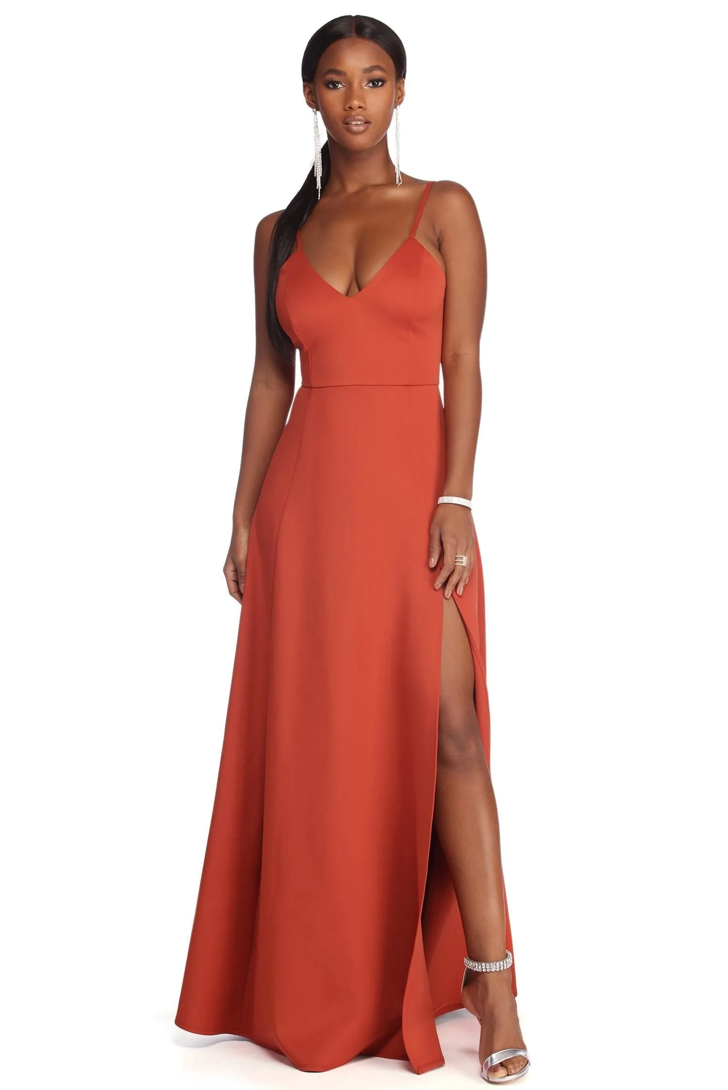 Avianna Formal Stylish High Slit Dress