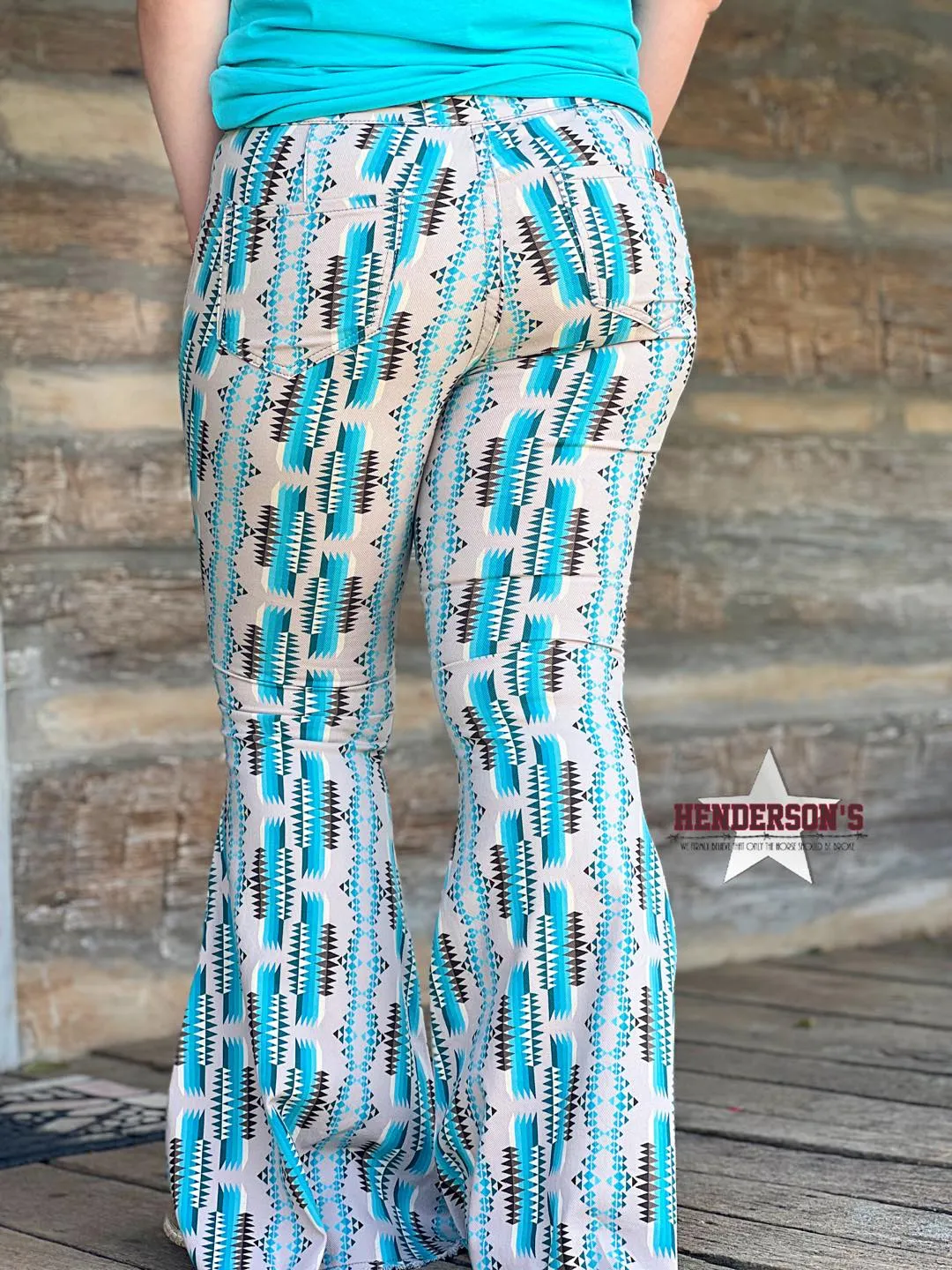 Aztec Bargain Bell Bottoms by Rock & Roll