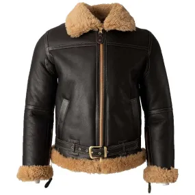 B3 Bomber Shearling Fur Jacket - 1940s Battle