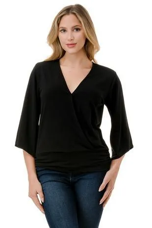 Banded Bell Sleeve Top