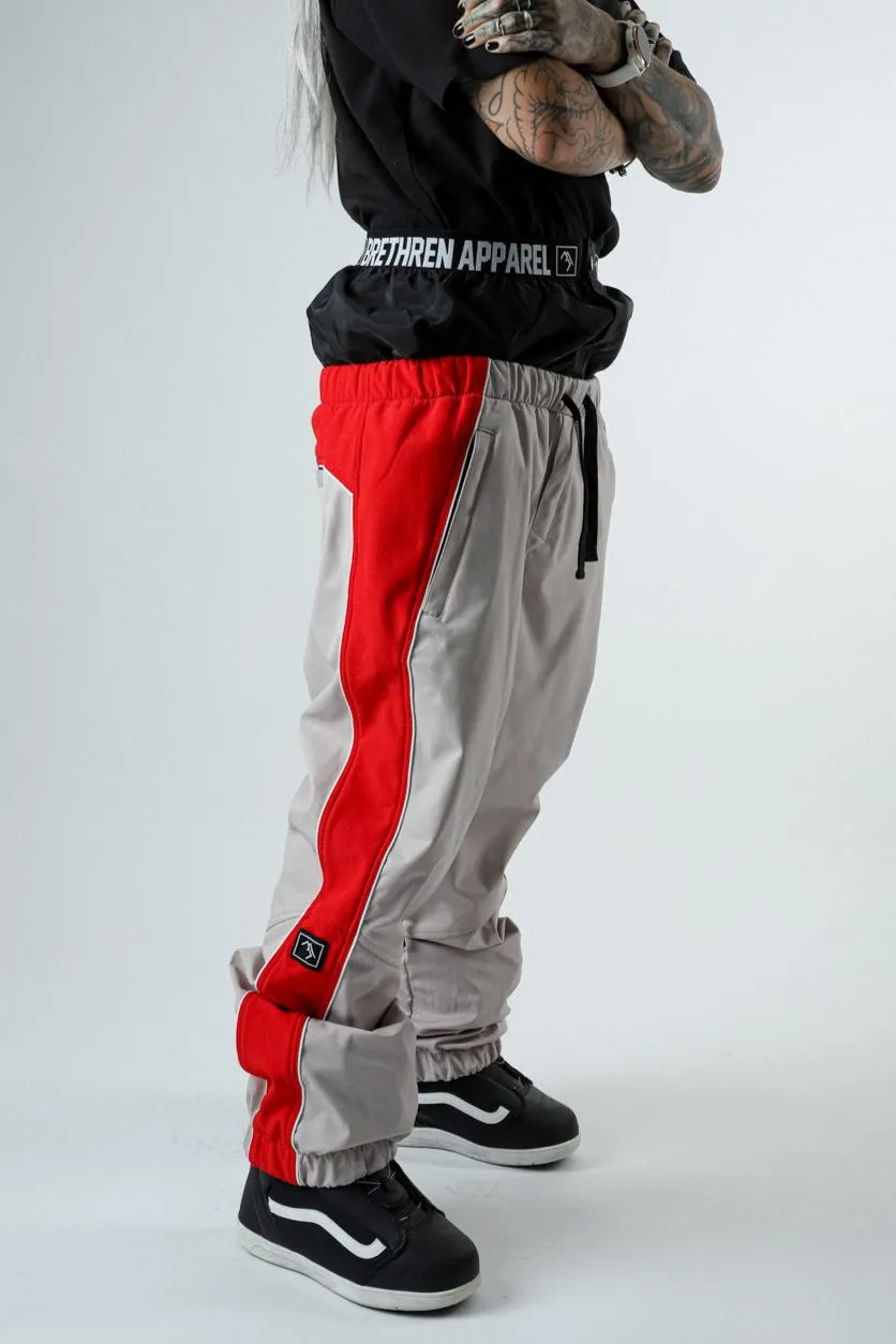 Baseline Trackpants - College Red and Grey