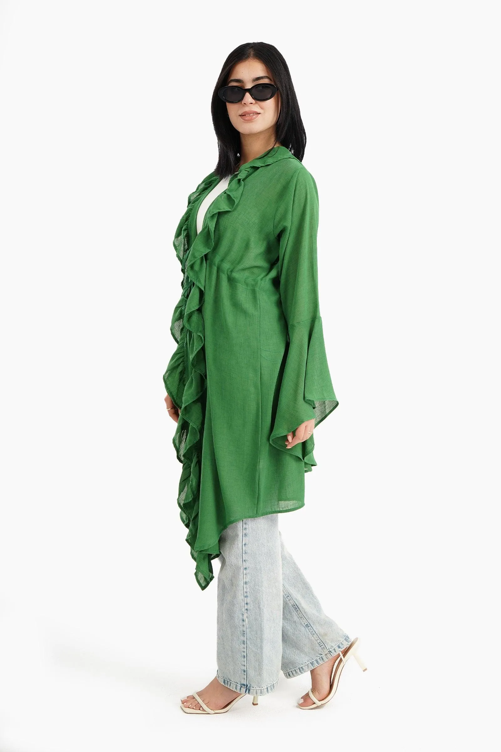 Beach Kimono with Ruffles