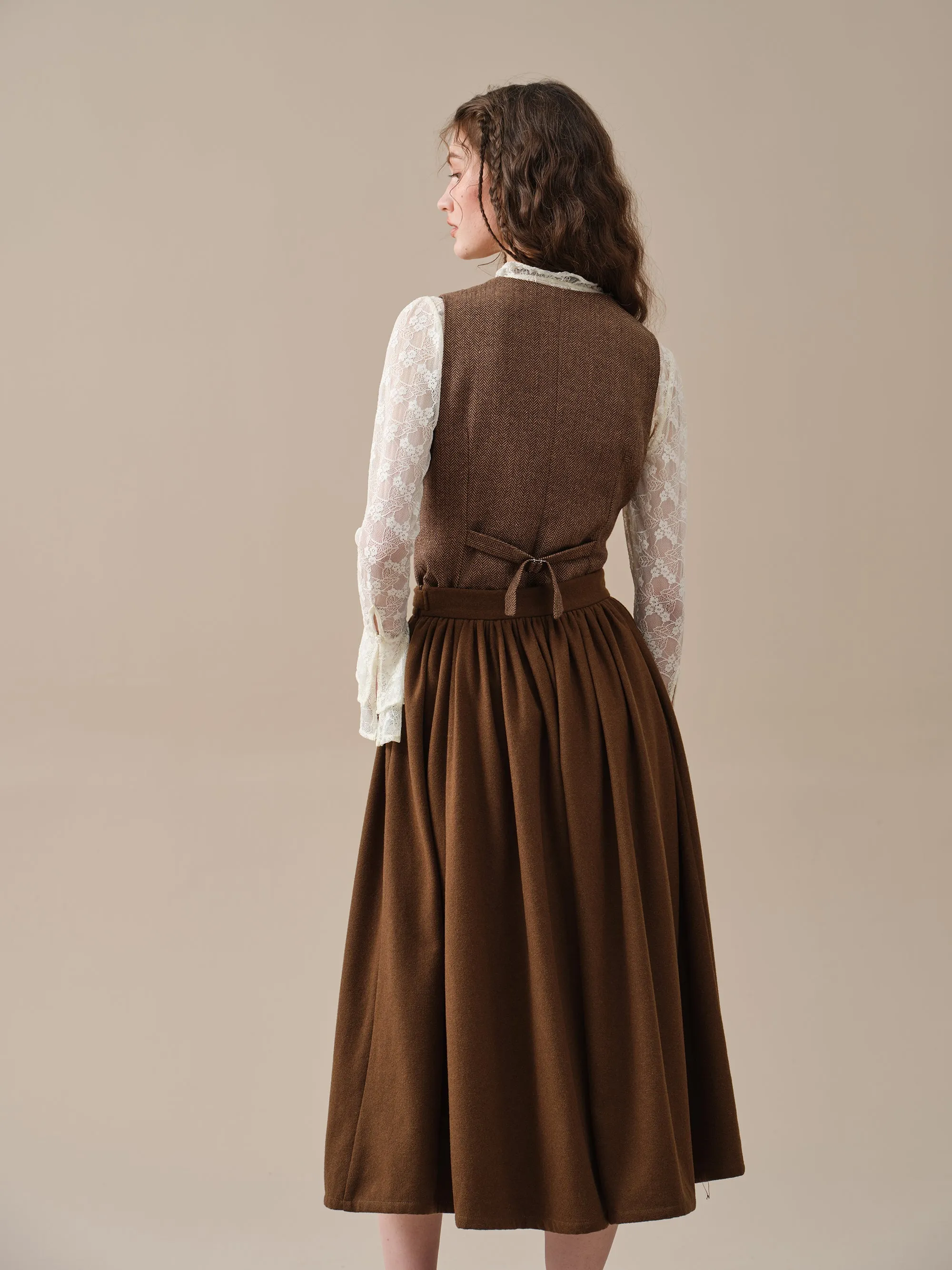 Beth 13 |tied wool skirt