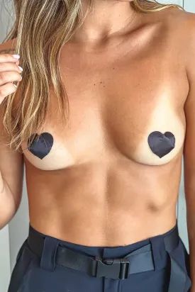 Black Heart Nipple Cover