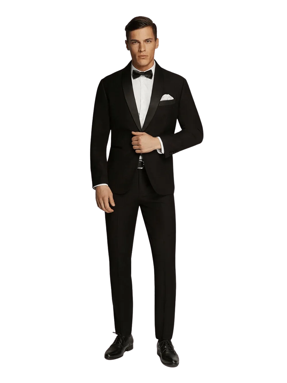 Black Tuxedo Satin Lapel Dinner Suit