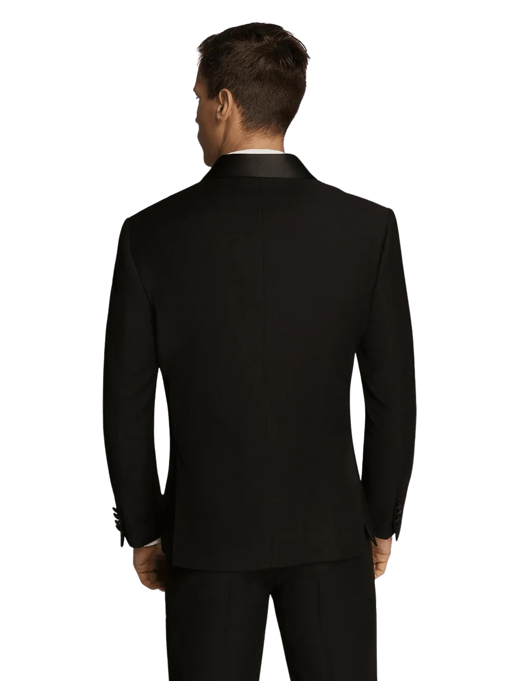 Black Tuxedo Satin Lapel Dinner Suit