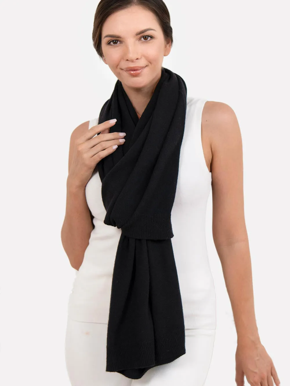 Black Wearable Cashmere Wrap