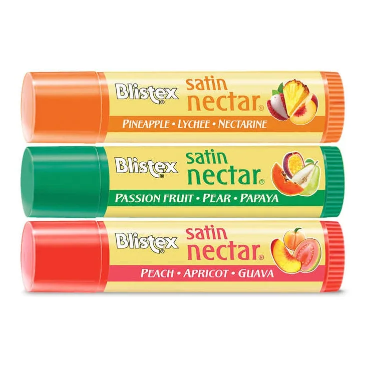 Blistex Lip Moisturizer Satin Nectar Variety Value Pack 3Pk