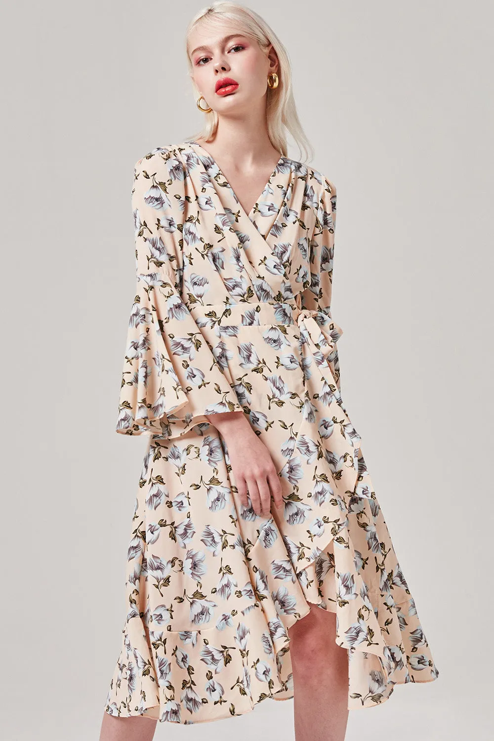 Blossoming Wrap Dress