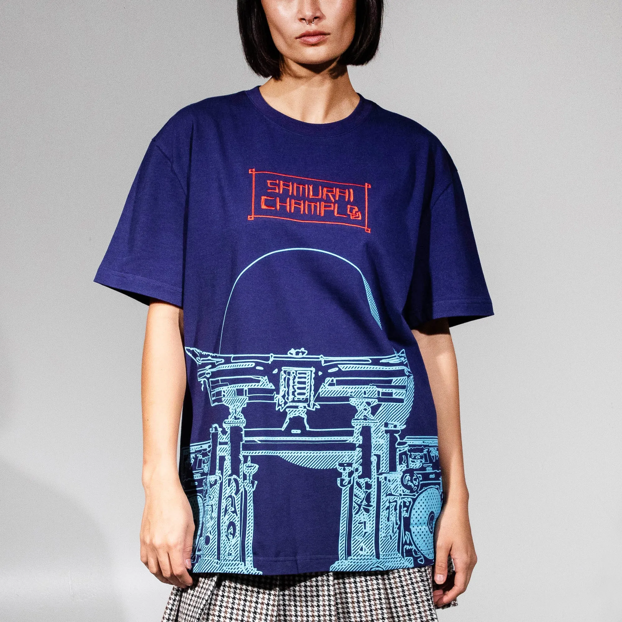 Boombox Checkpoint Blue Tee