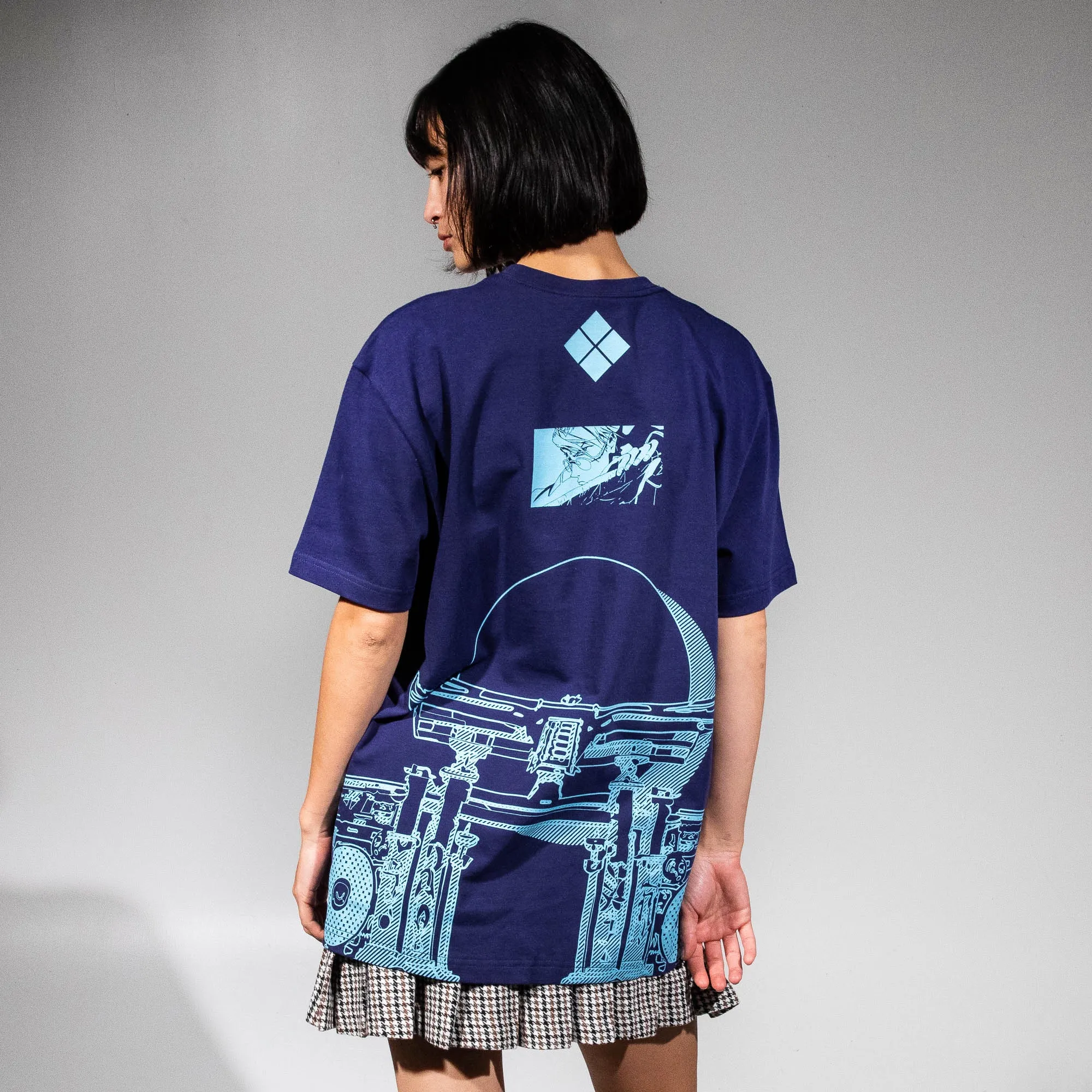 Boombox Checkpoint Blue Tee