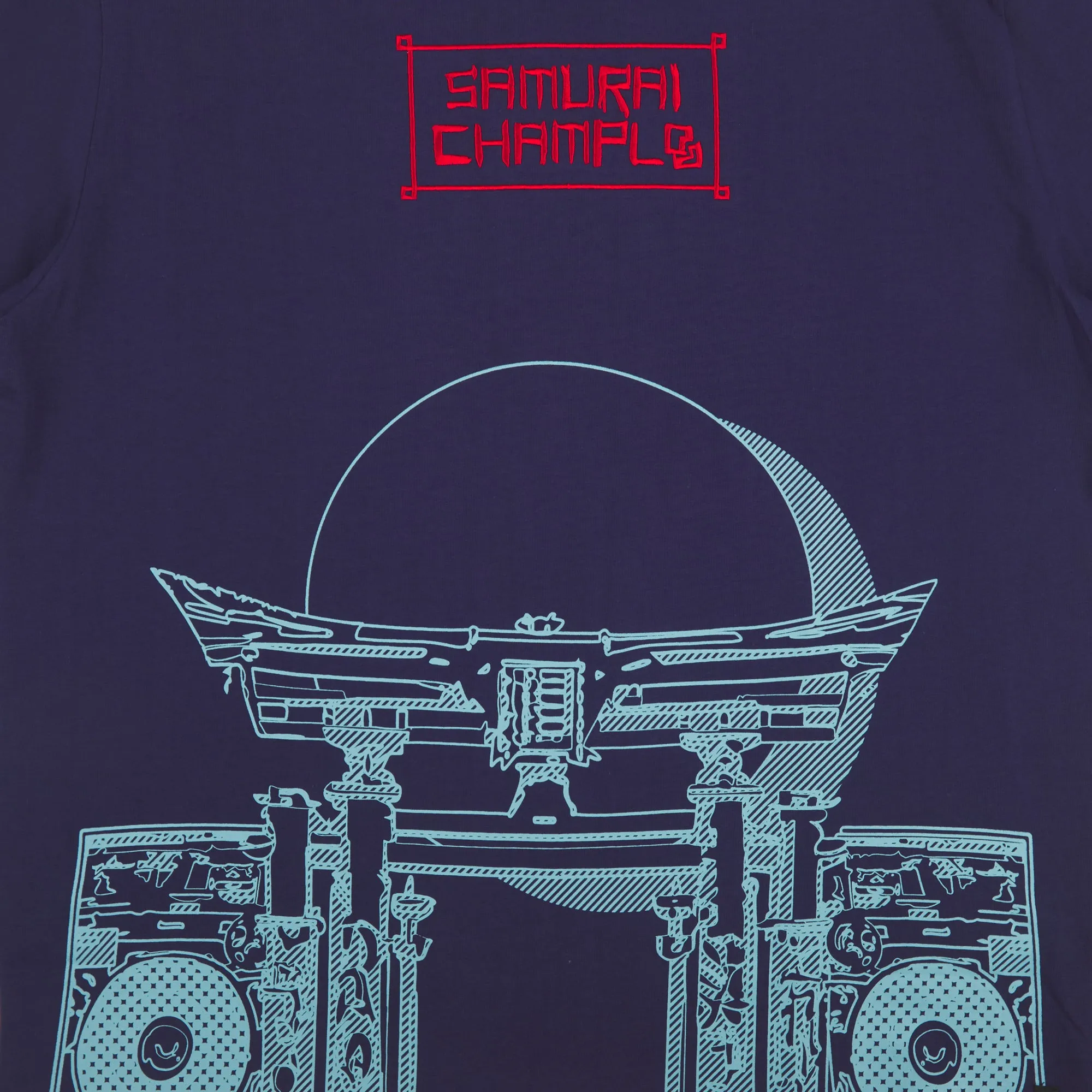 Boombox Checkpoint Blue Tee