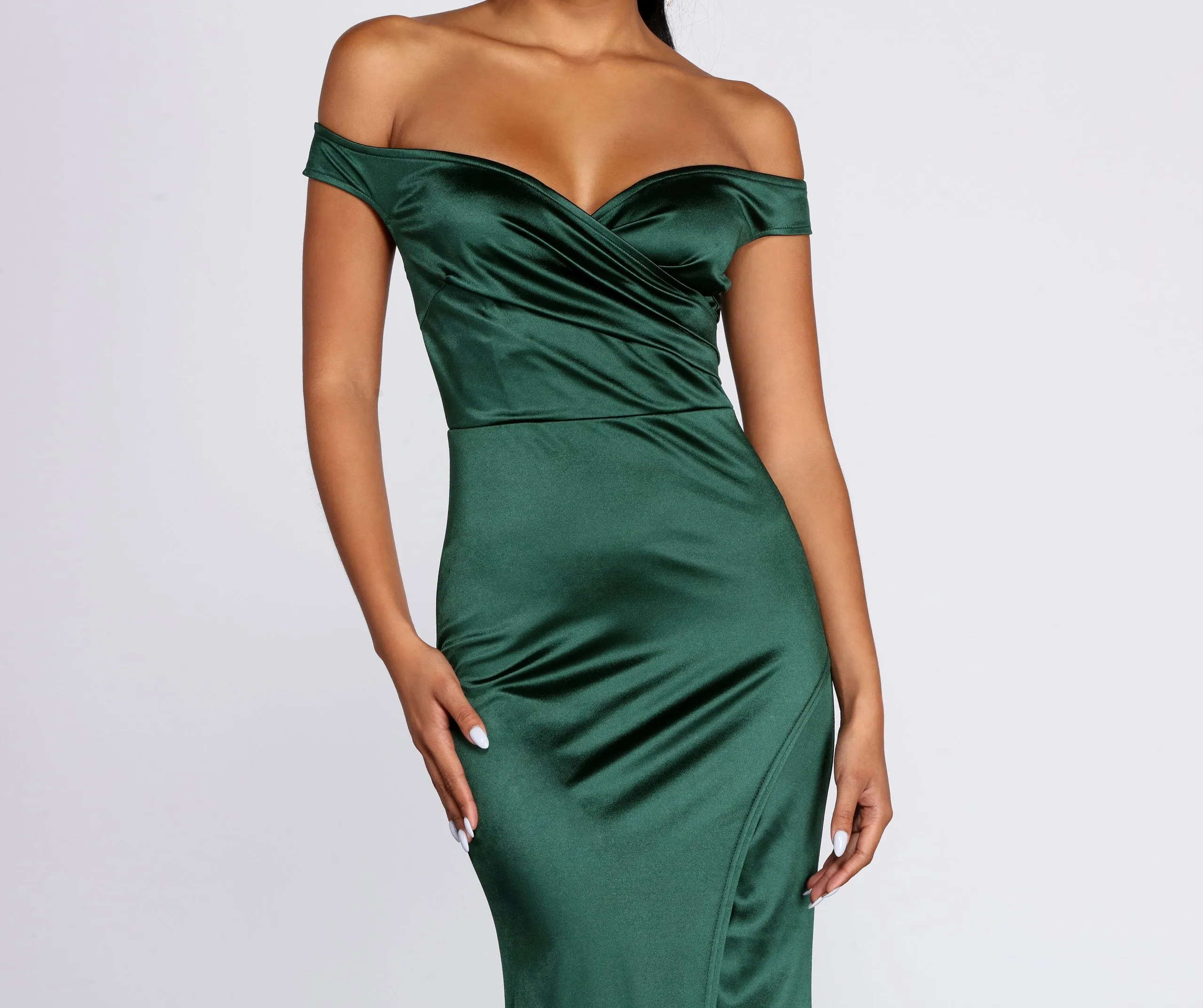 Brit Formal Off Charming The Shoulder Dress