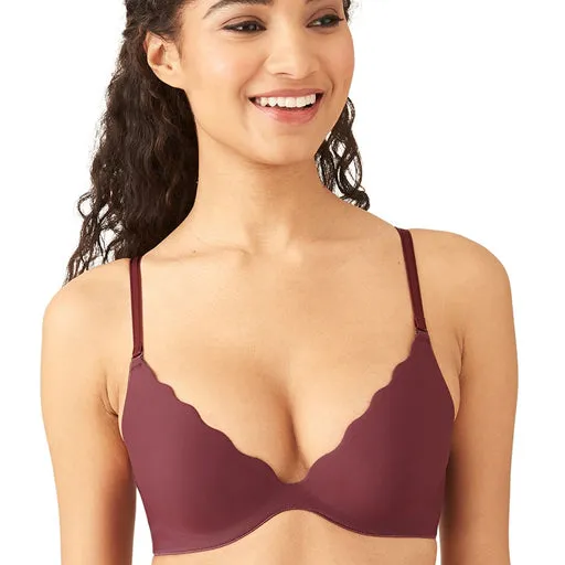 B.Wow'd Lazer Cut Plunge Push Up Wine