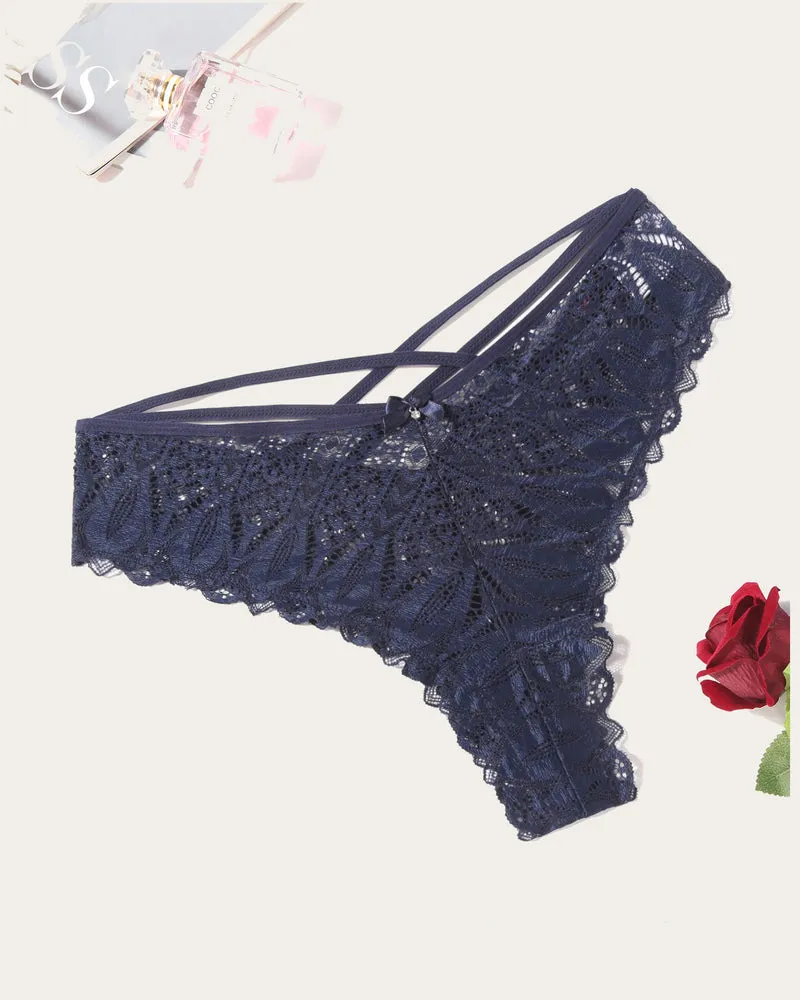 Cheeky Panties Lace Criss Cross Underwear