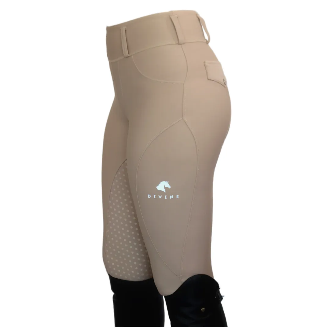 Comfort Grip Leggings - Beige