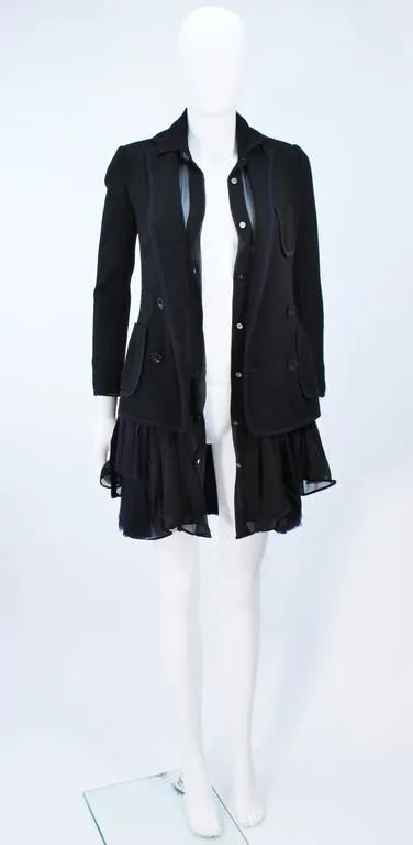 COMME DES GARÇONS Wool Jacket and Dress Ensemble Size S