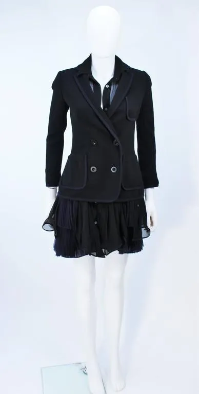 COMME DES GARÇONS Wool Jacket and Dress Ensemble Size S