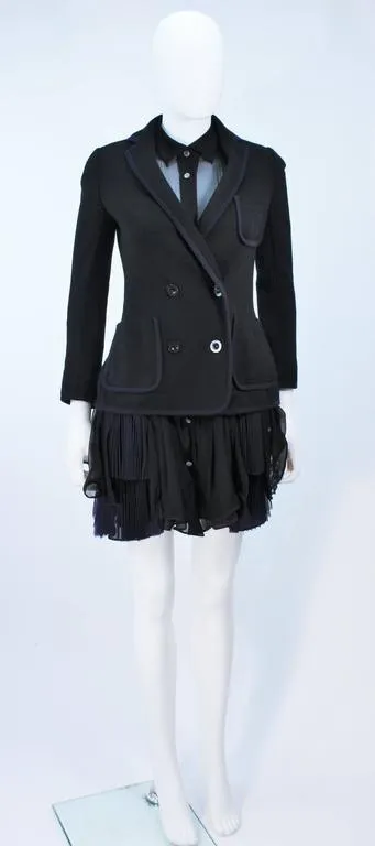 COMME DES GARÇONS Wool Jacket and Dress Ensemble Size S