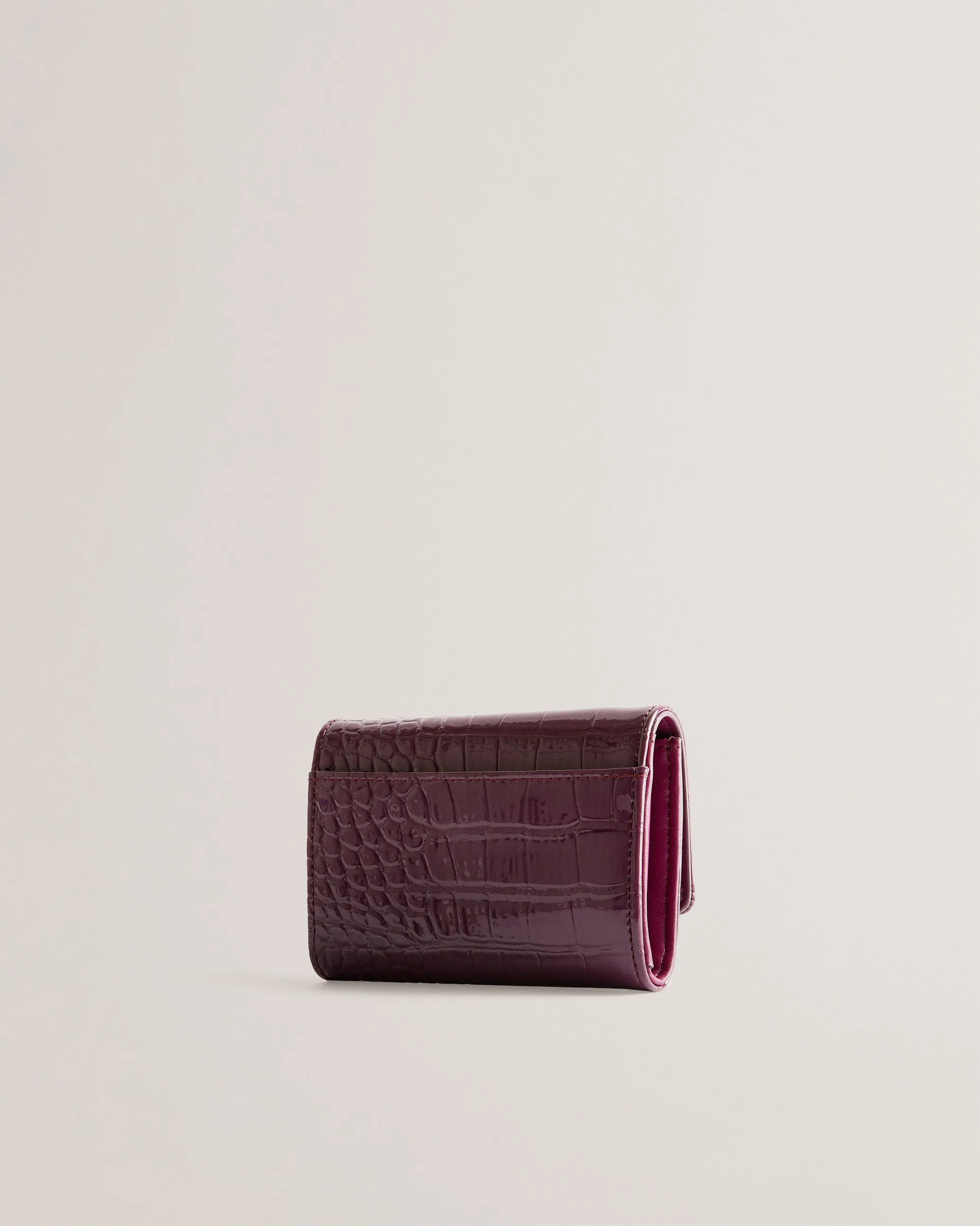 Conilya Croc Effect Purse Maroon