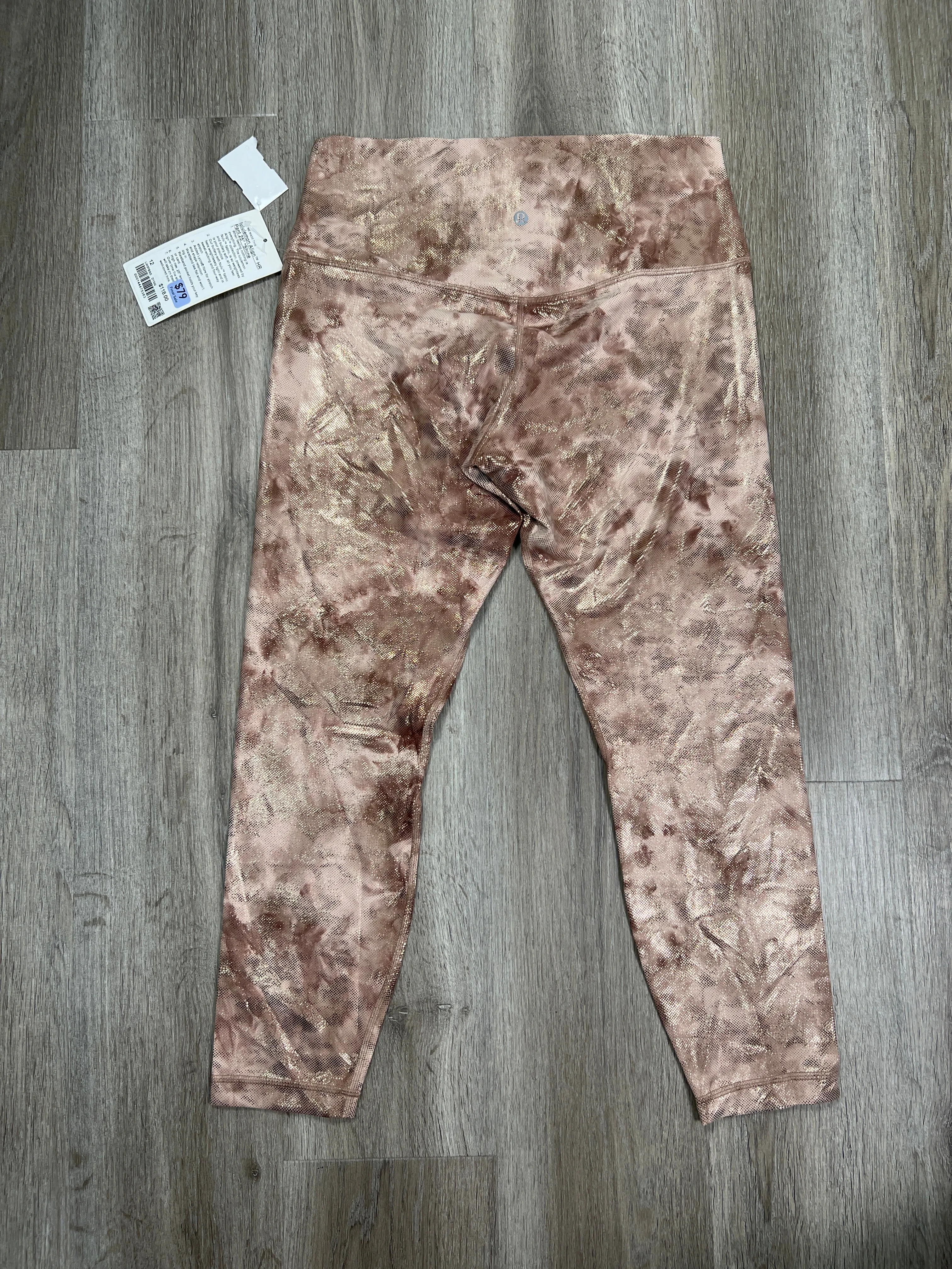 Copper Athletic Leggings Lululemon, Size L