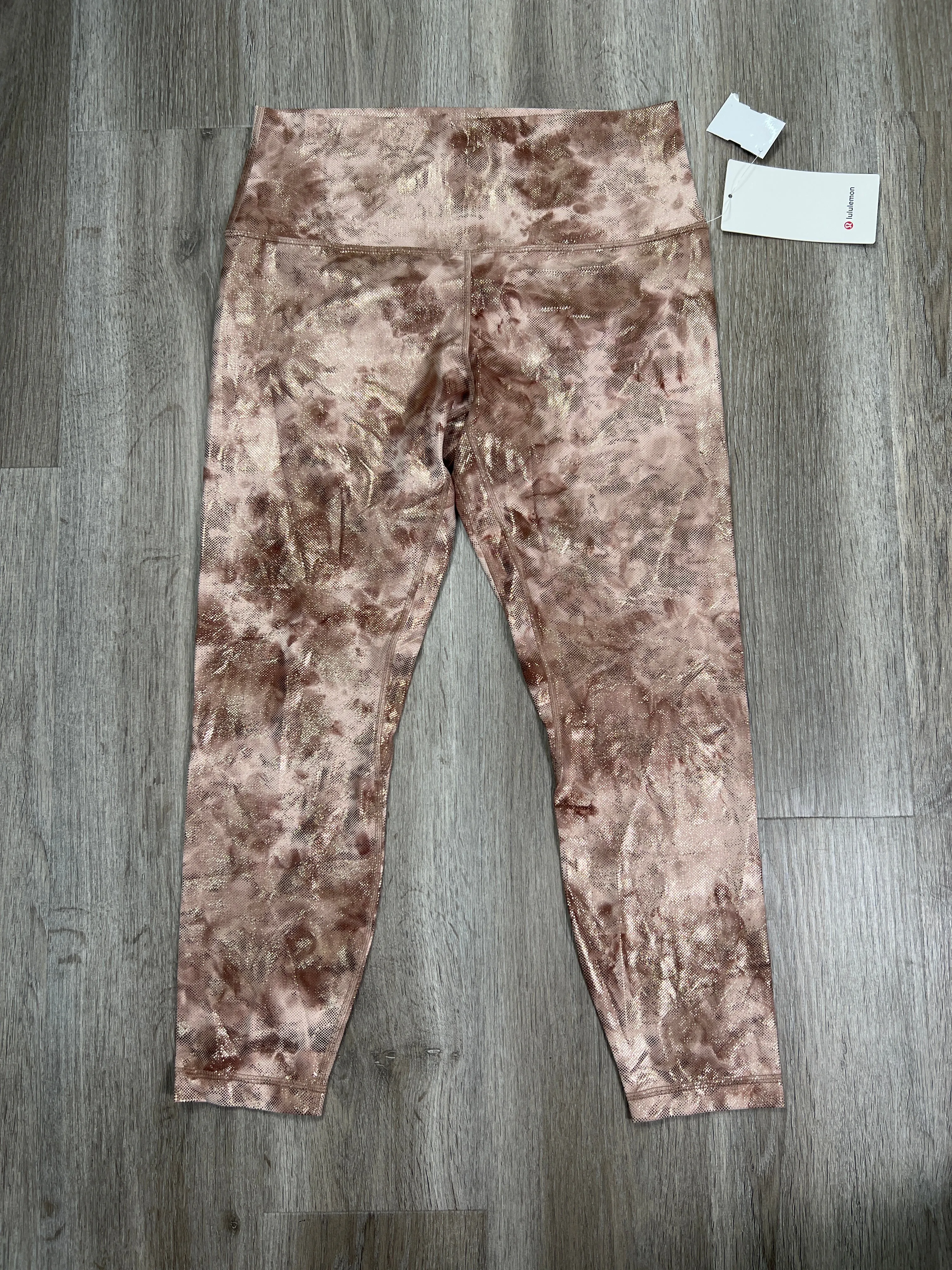 Copper Athletic Leggings Lululemon, Size L