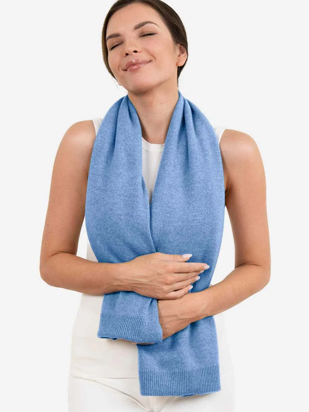 Cornflower Blue Wearable Cashmere Wrap