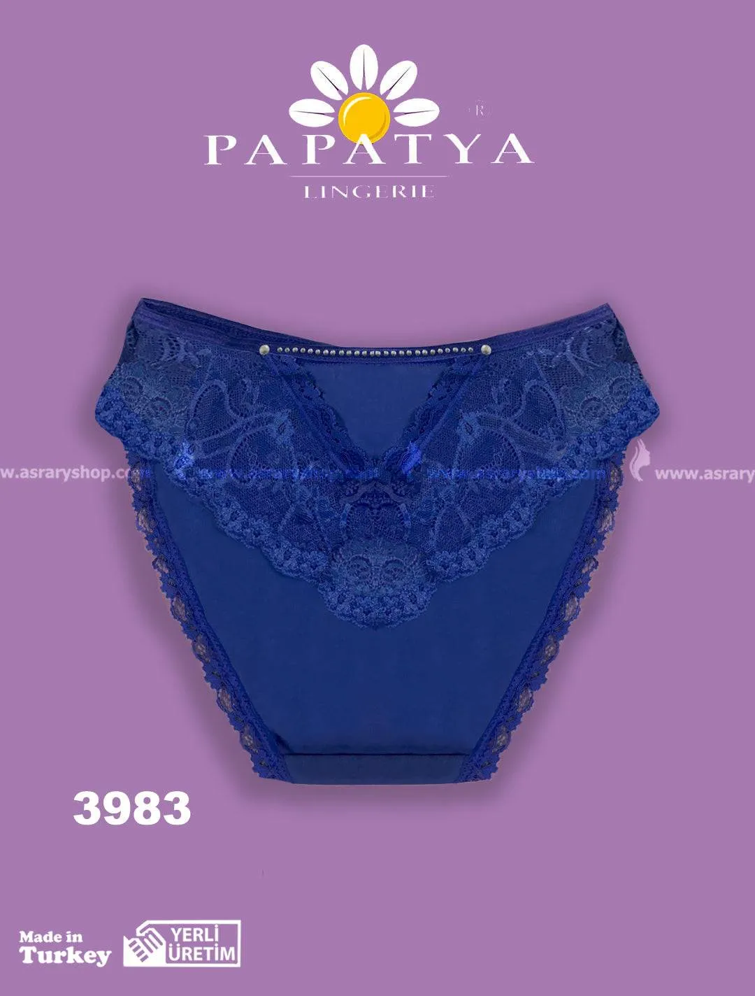 Cotton and Lace Panty 3983