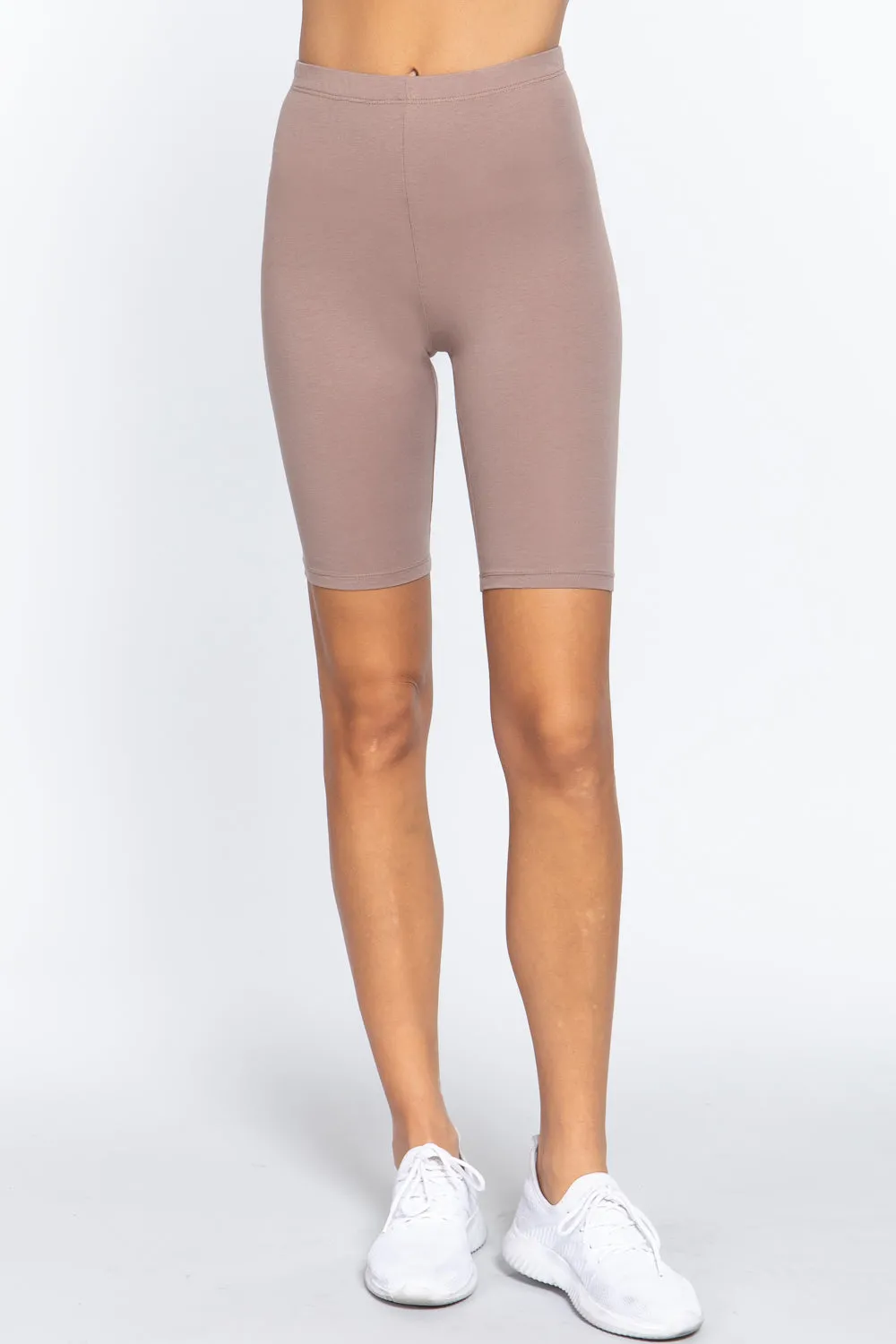 Cotton Jersey Short Leggings