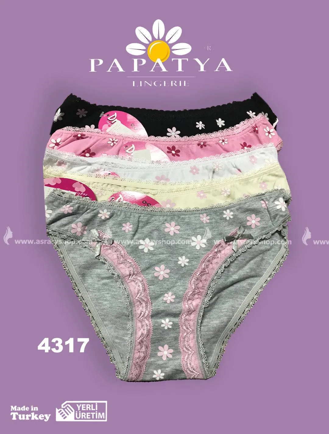 Cotton with Lace Panty 4317