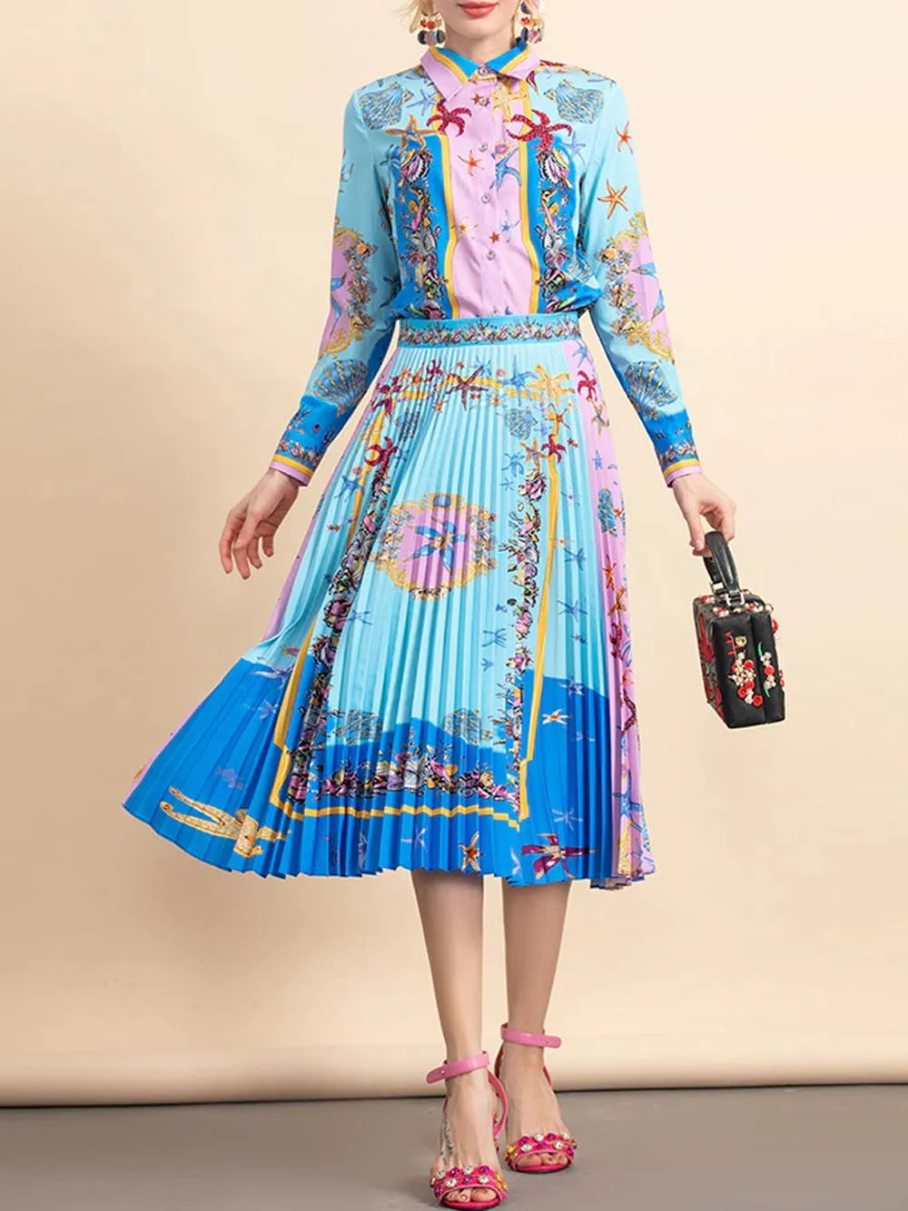 DAHINA Blouse & Skirt Set