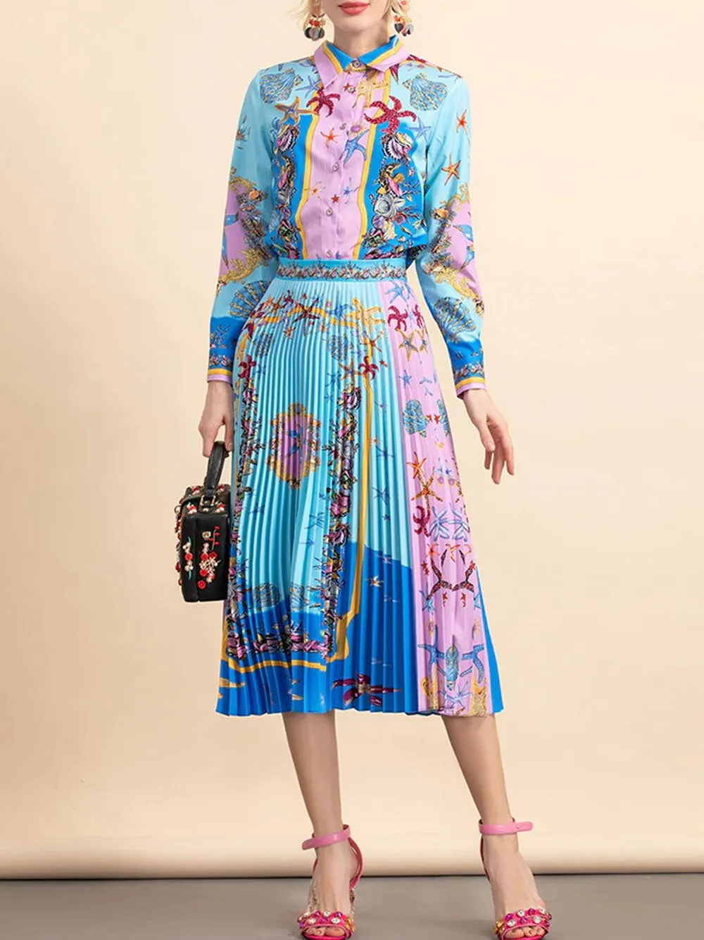 DAHINA Blouse & Skirt Set