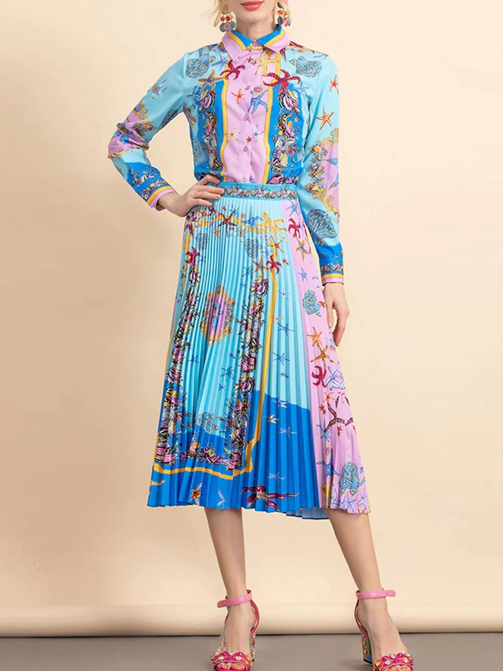 DAHINA Blouse & Skirt Set