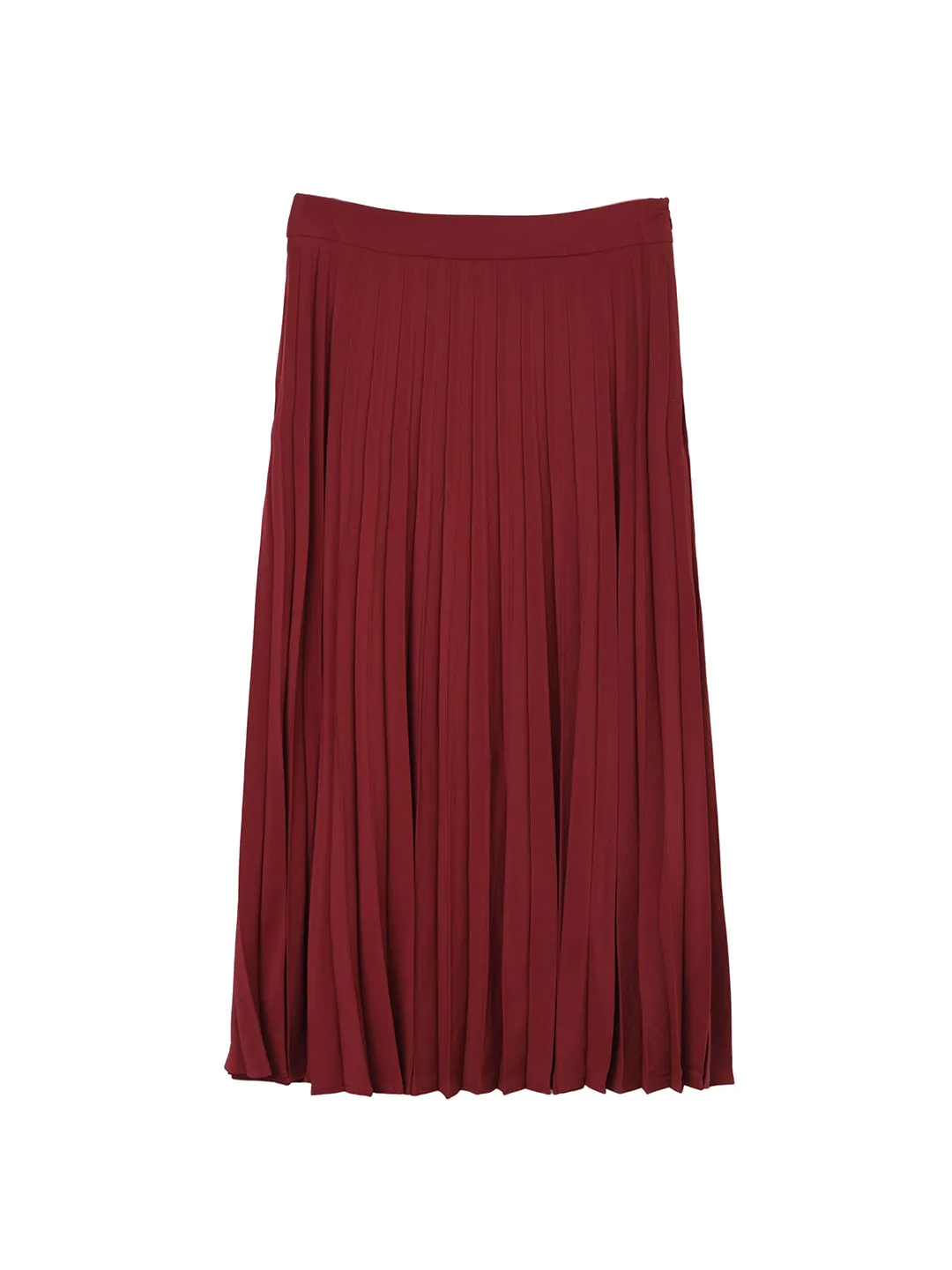 Daleyza Vintage Pleated Red Skirt