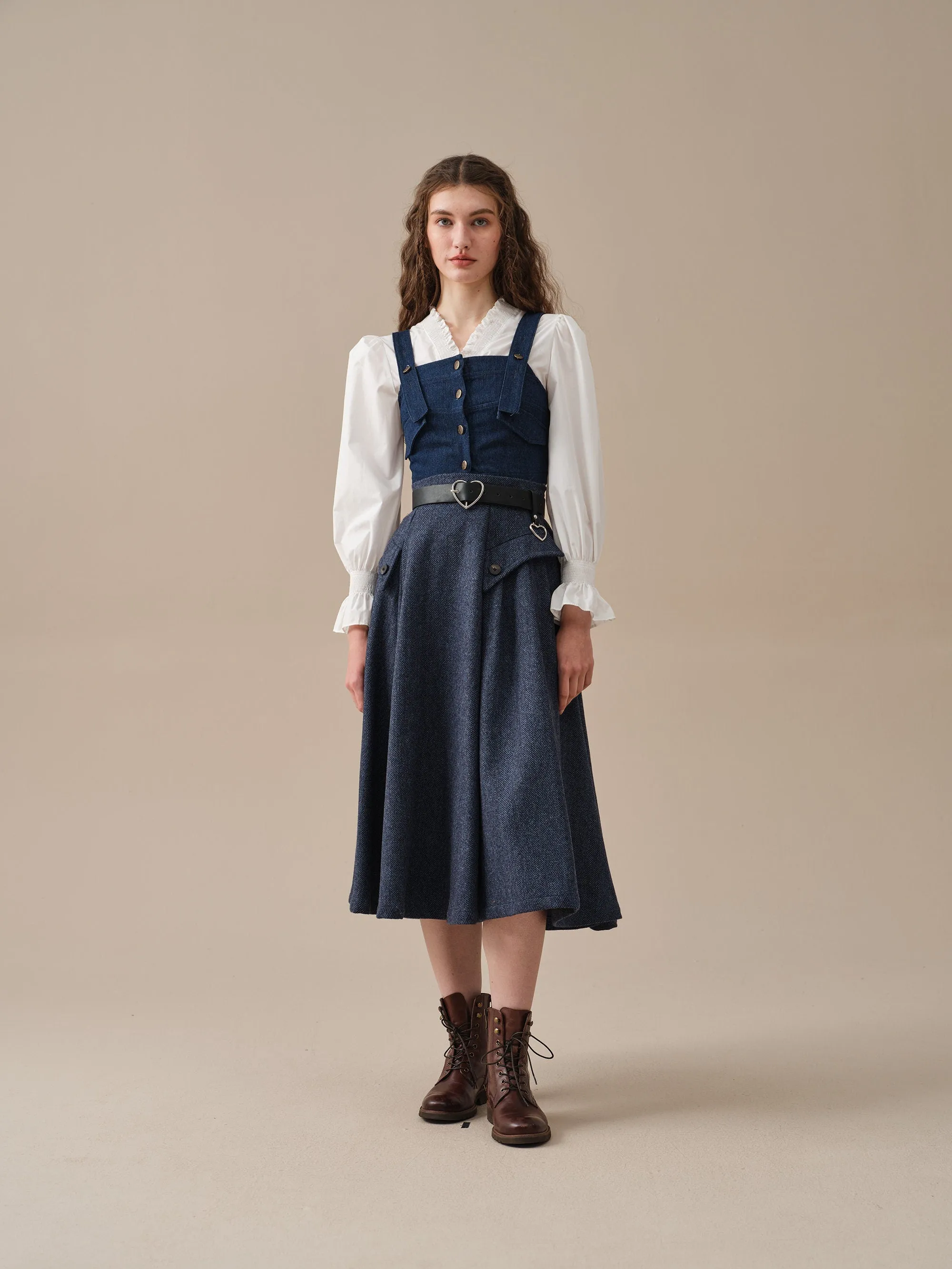 Darcy 23 | flared wool skirt