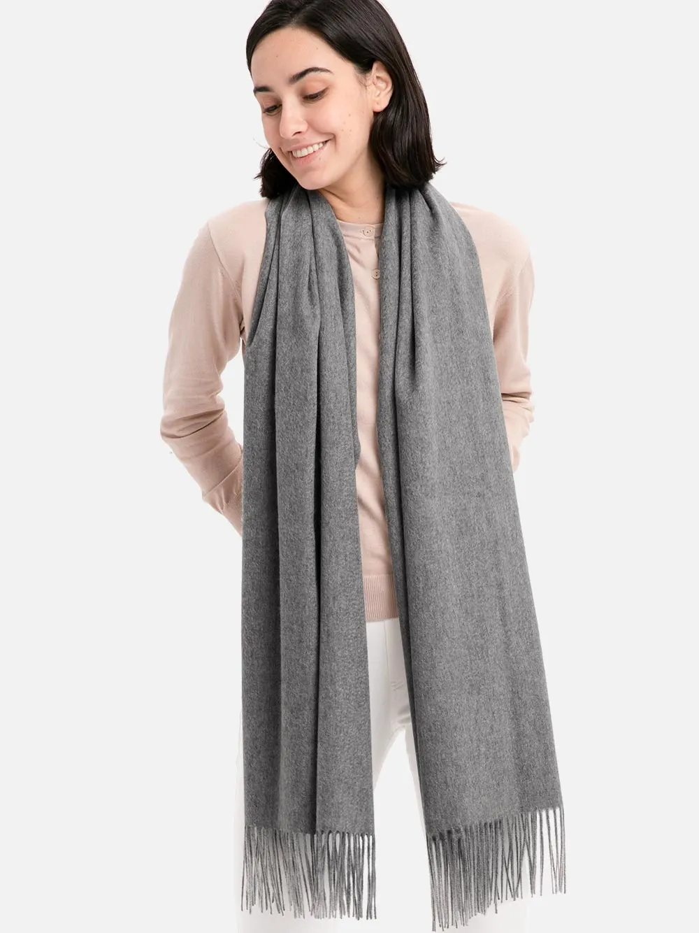 Dark Gray Cashmere Wrap