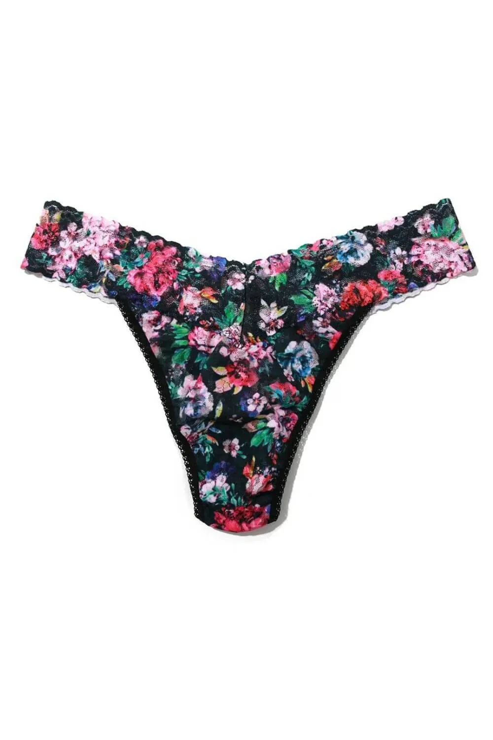 Dark Peonies Original Rise Thong