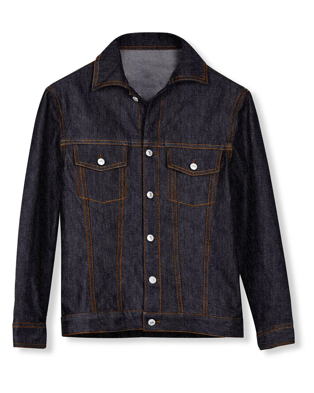 Denim Jacket in Cool max Denim Midnight Blue