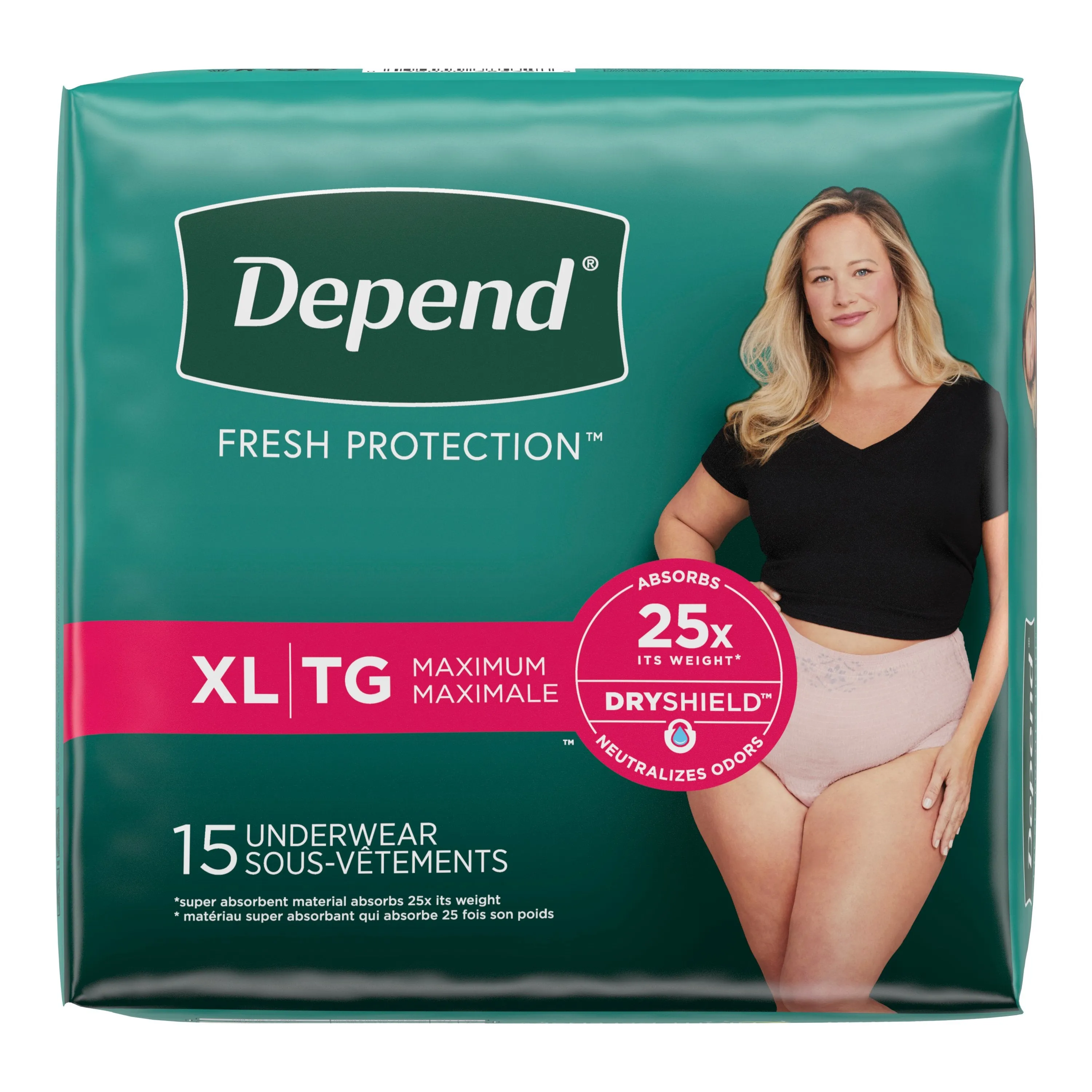 Depend Premium Fresh Protection Underwear for Women