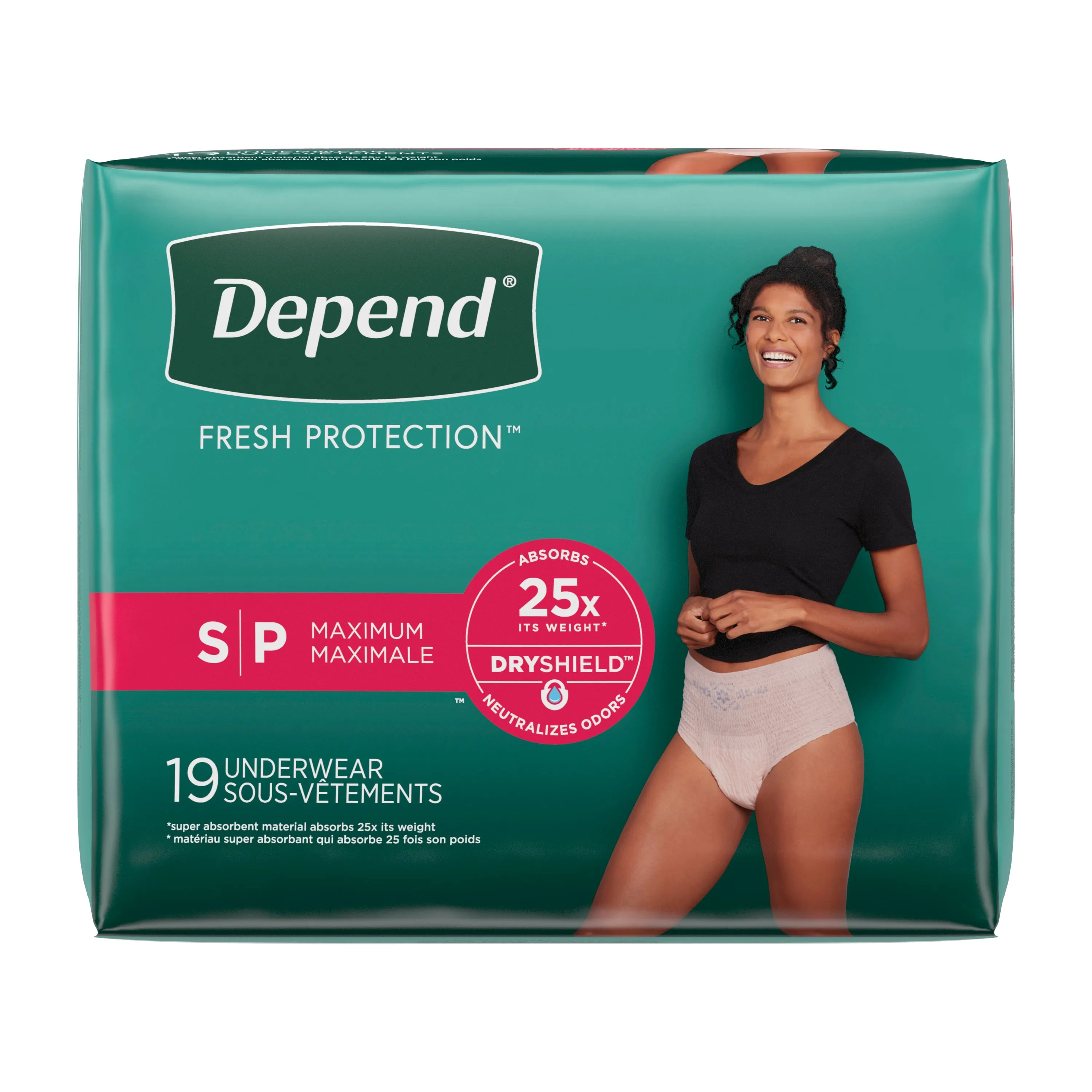 Depend Premium Fresh Protection Underwear for Women