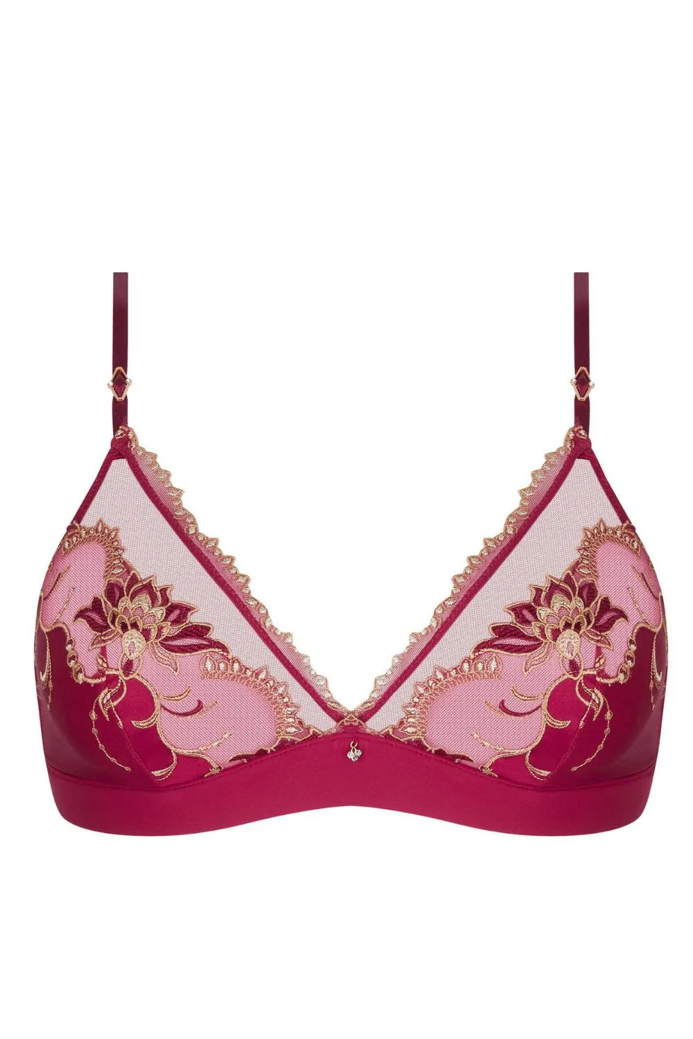 Eblouissante Icone Triangle Bralette in Rubis