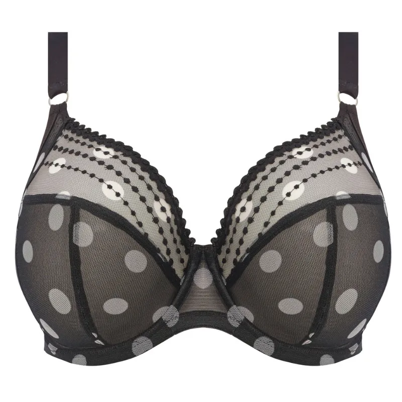 Elomi Matilda Plunge Bra Black Dot